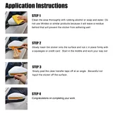 4 Piece Rear View Mirror Stickers Decor Body, view 6