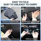 300T Windshield Sun Shade, White, view 4