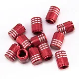 12 Piece American Flag Valve Stem Cap, Red, view 3