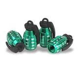 4 Piece Tire Valve Stem Cap, Green, view 1