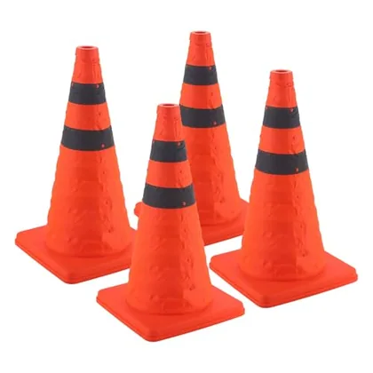4 Piece 28 inch Traffic Cones
