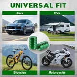 12 Piece Tire Valve Stem Caps, Green, view 6