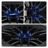 20 Piece M12X1.5 Wheel Lug Nuts, Blue, view 6