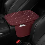 Center Console Arm Rest Cover, Red, view 2
