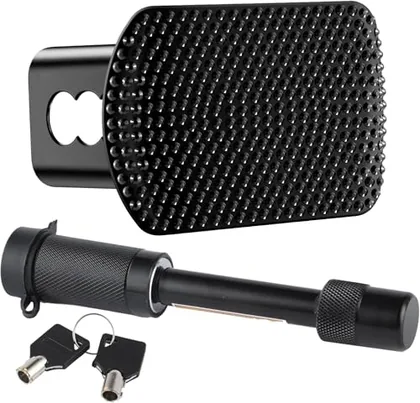 Bling Heavy American Flag Metal Trailer, Black