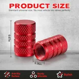 12 Piece Tire Valve Stem Caps, Red, view 2