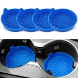 4 Piece Cup Holder Coaster, Blue, view 1