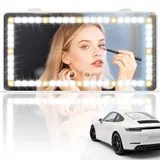 Sun Visor Vanity Mirror, White, view 1