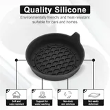 4 Piece Cup Holder Coaster, Black, view 5