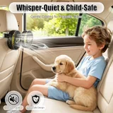 SINGRAO Backseat Fan for Kids, Black, view 7