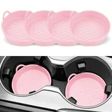4 Piece Cup Holder Coaster, Pink, view 1