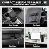 Trash Can with Lid, Black, view 4