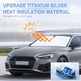 300T Windshield Sun Shade, Black, view 5