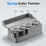 2 Piece Coin Holder, Grey, view 3