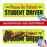 3 Piece Student Driver Magnet, Black, view 3