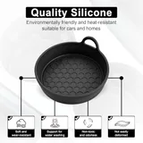 4 Piece Cup Holder Coaster, Black, view 6