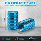 12 Piece Tire Valve Stem Caps, Blue, view 2