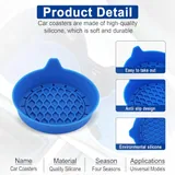 4 Piece Cup Holder Coaster, Blue, view 4