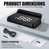 Heads up Display, White, view 2