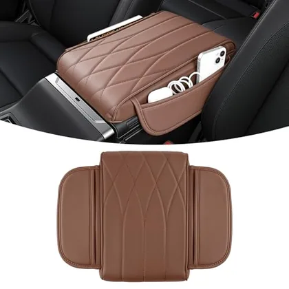 Center Console Cover Pad, Brown