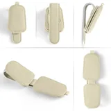 2 Piece Sunglasses Holder, Beige, view 4