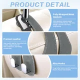 2 Piece Purse Holder Hook, Grey, view 3